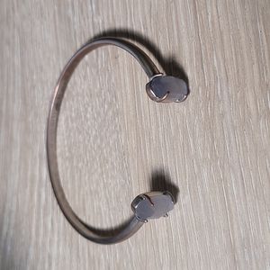 Kendra Scott Edie Cuff Bracelet in Slate Cat's Eye